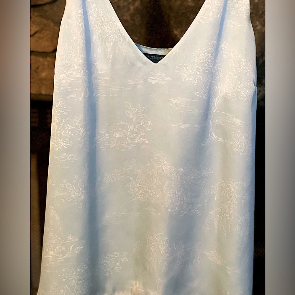 Biltmore Women’s Satin Tank Top light blue size XXL